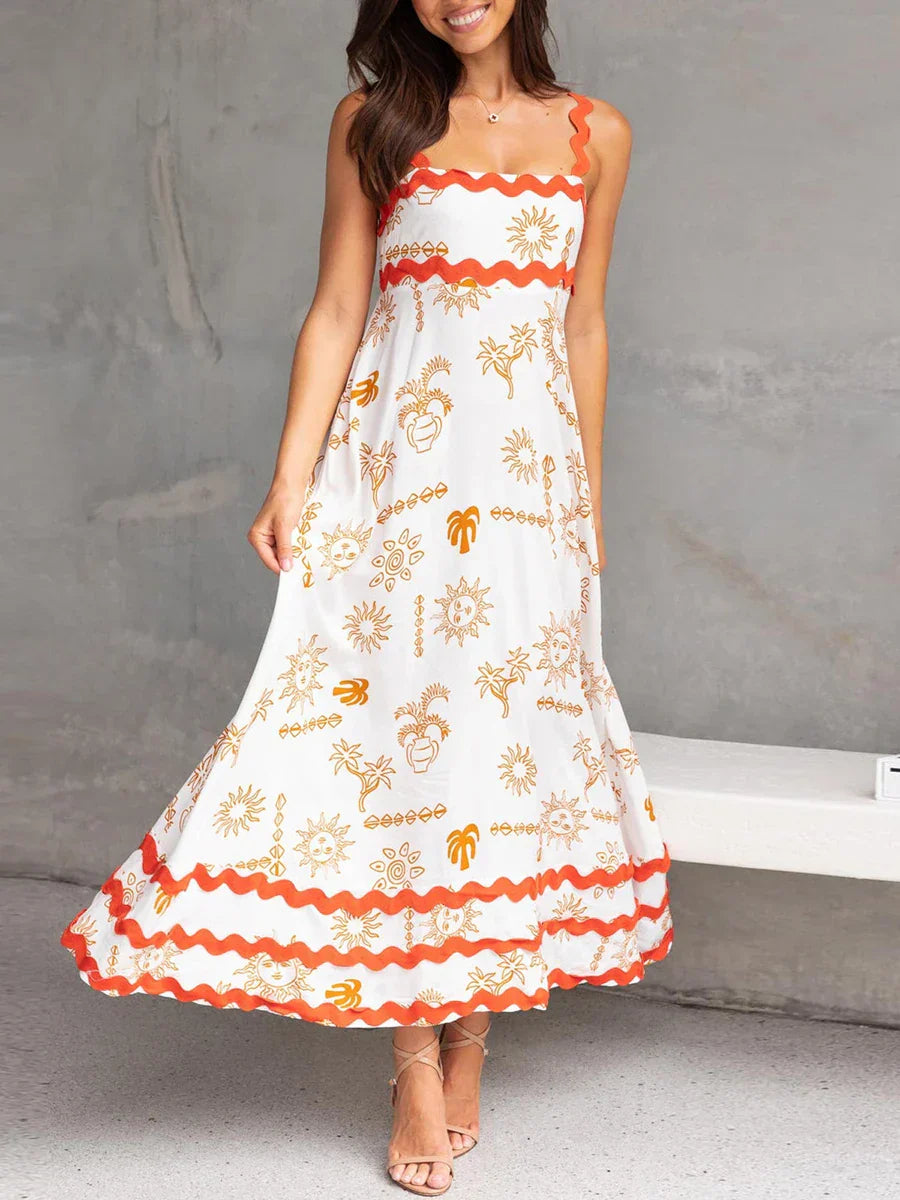 AUBE™ | ROBE MAXI IMPRIMÉE 