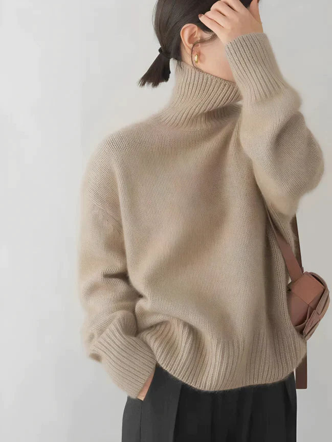 Sophie – pull col roulé élégant pour le printemps