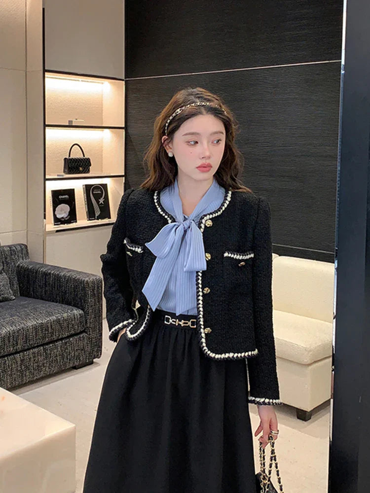 Emelda - Blazer en tweed - Style vintage français