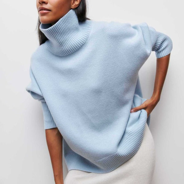 Emerald™ - Pull col roulé tricoté