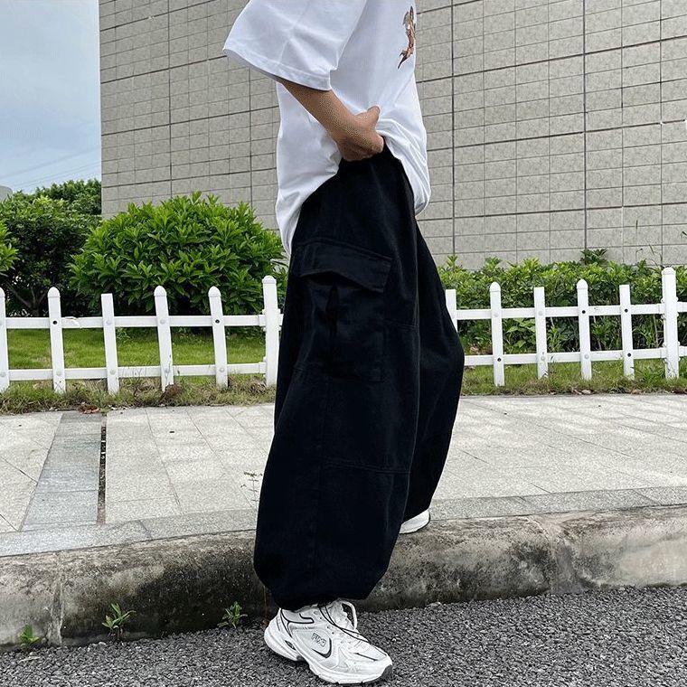 Cooper - pantalon large décontracté vintage