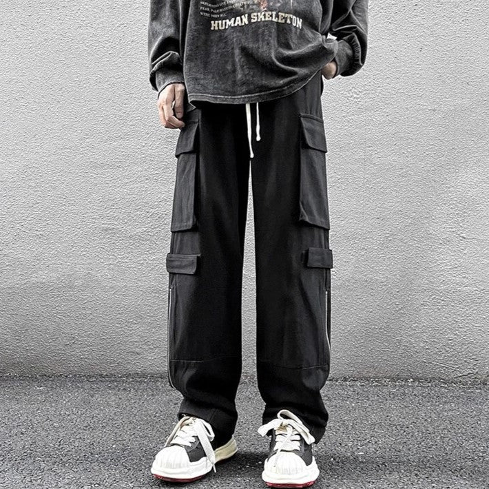 Dax - pantalon cargo droit baggy