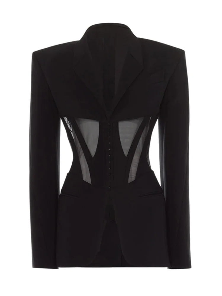 Marit | Fashion Damenblazer mit gekerbtem Kragen