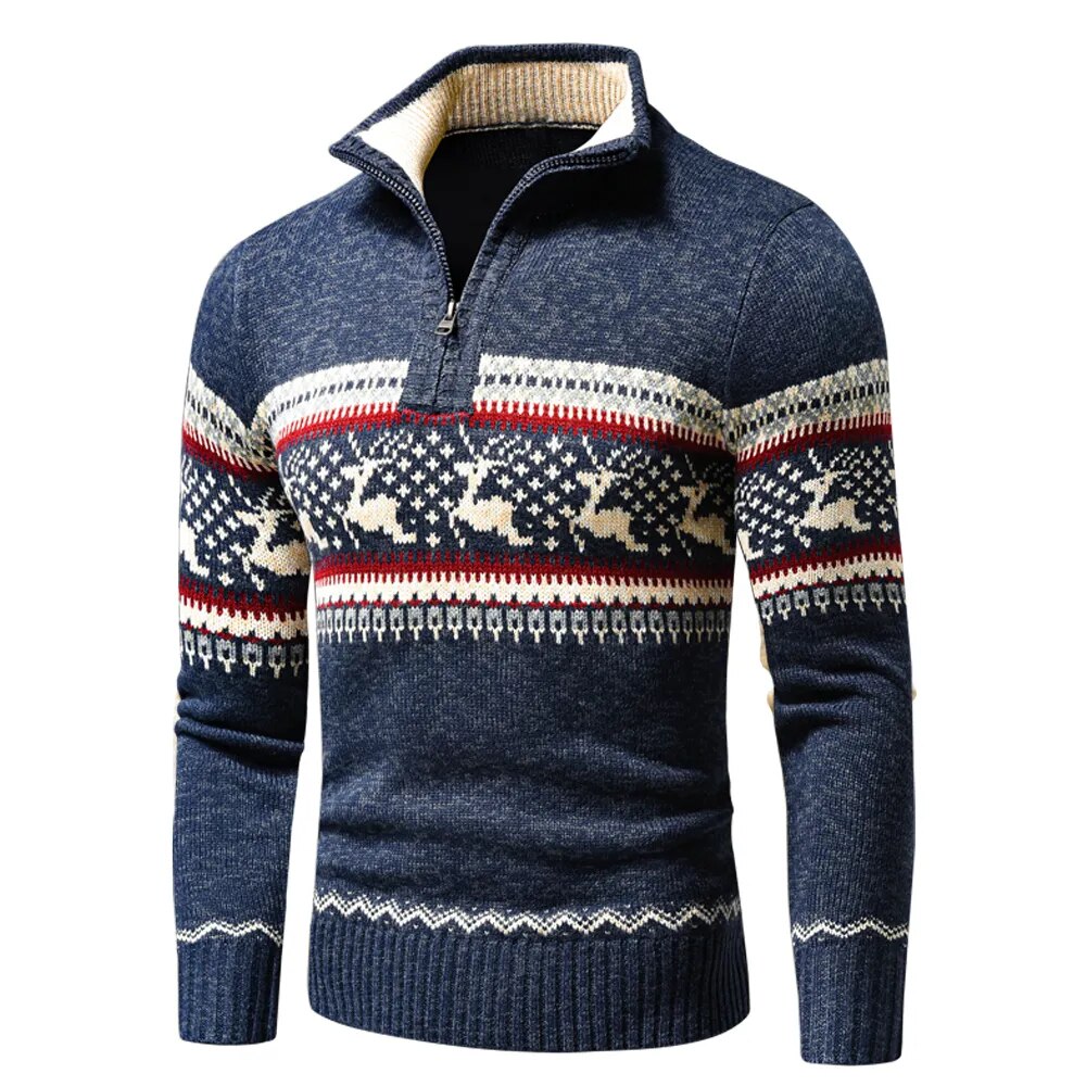 Carter™ - Gilet zippé à motif de Noël