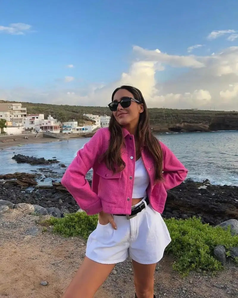 Oona - Veste mode automne - Style poches avant 