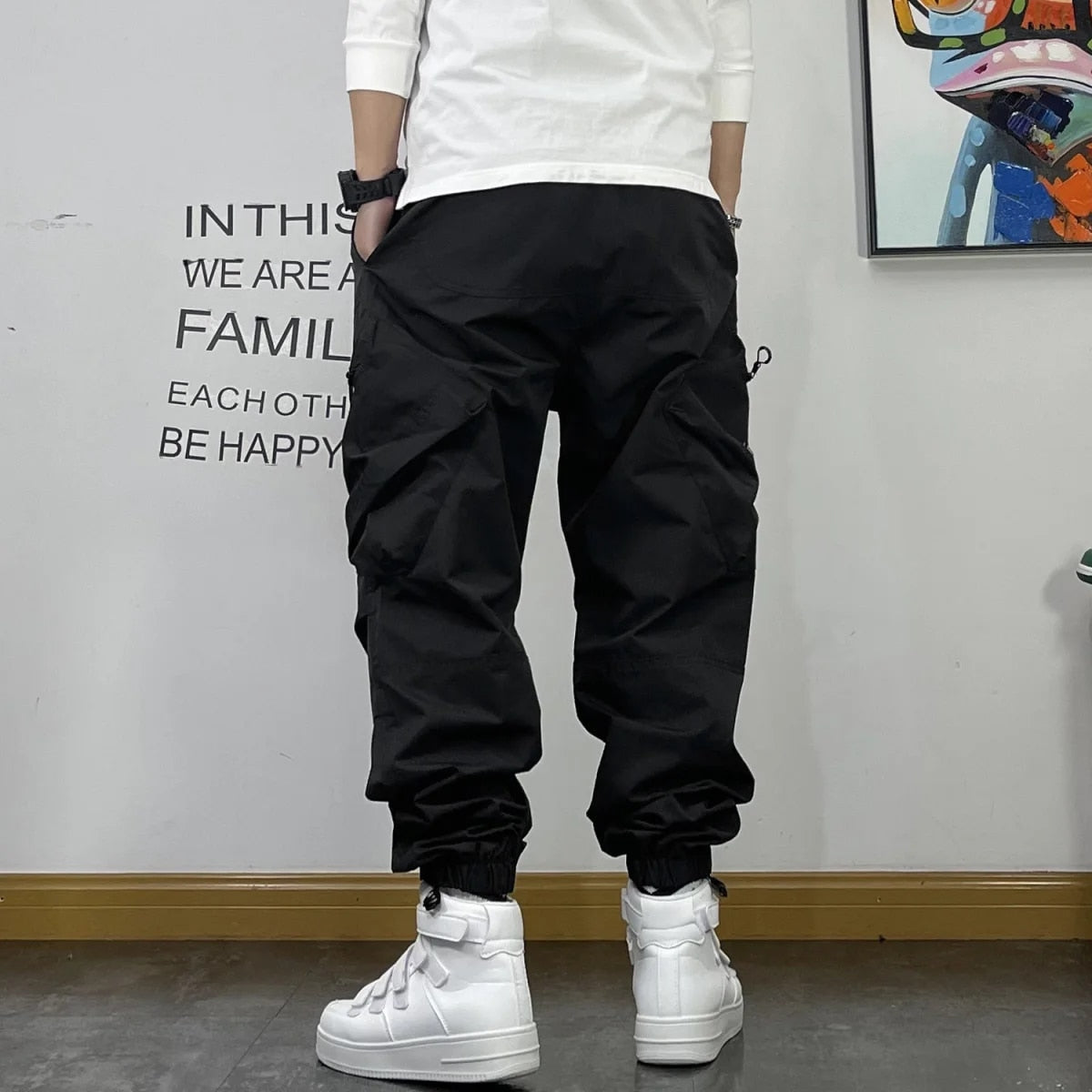 Edmund - pantalon large et ample avec ceinture 