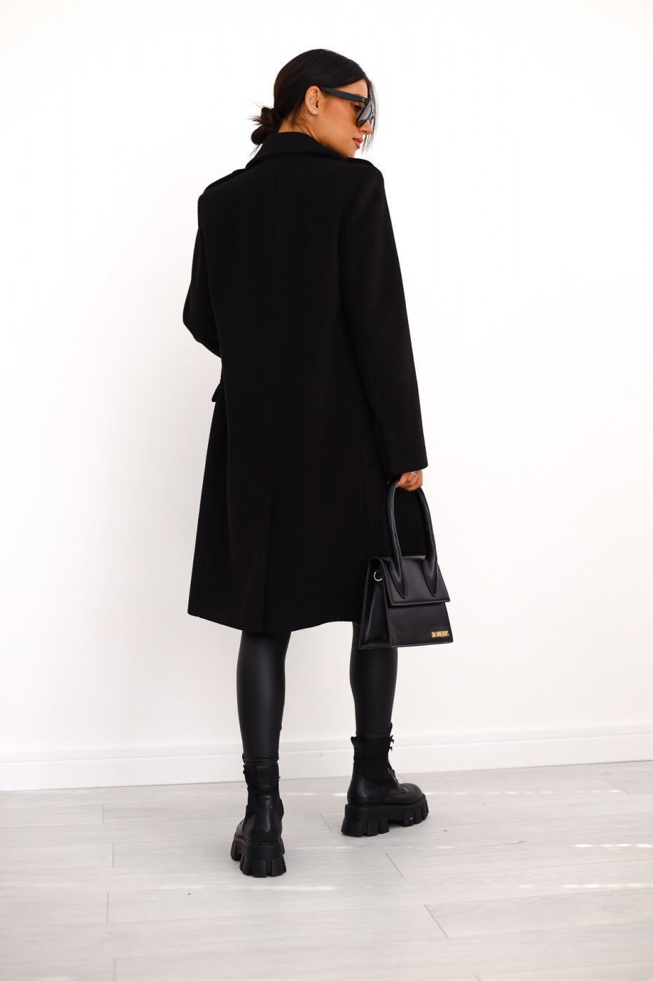Manteau croisé en laine pour femme - Nina