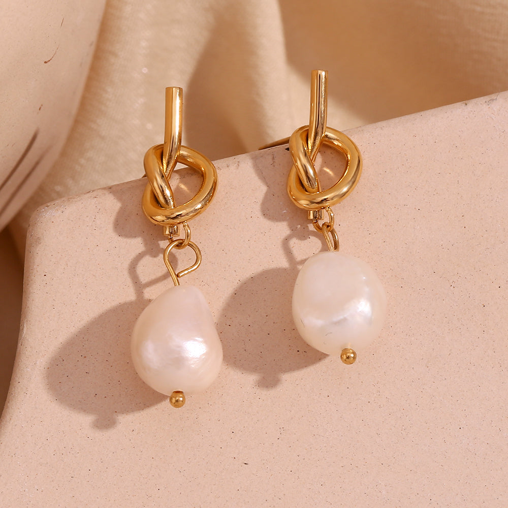 Micara - Perles Noueuses - Boucles d'oreilles