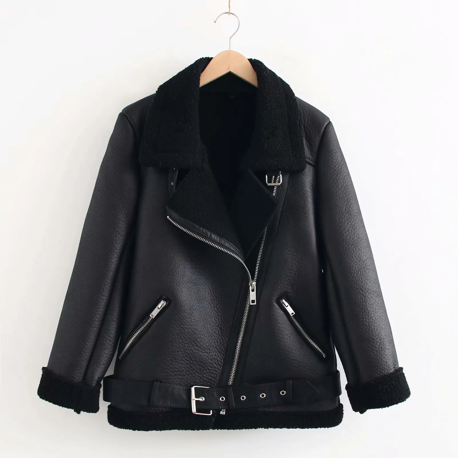 Xela - Veste en cuir vintage pour femme