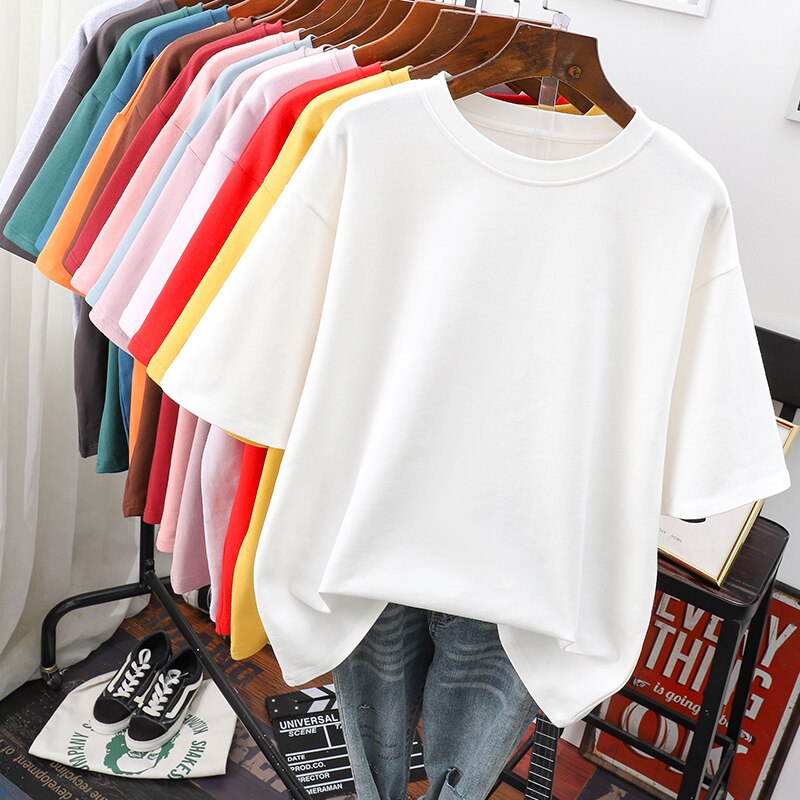 Bellachicha Kuscheliges Baumwoll-Basic: Plus-Size T-Shirt für Damen