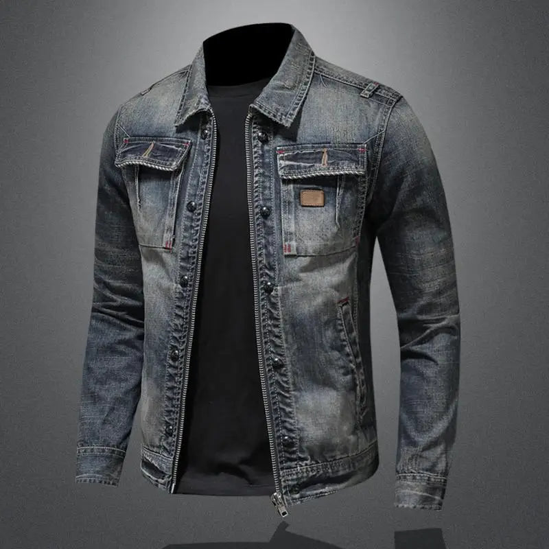 Carl™ - Retro-Denimjacke