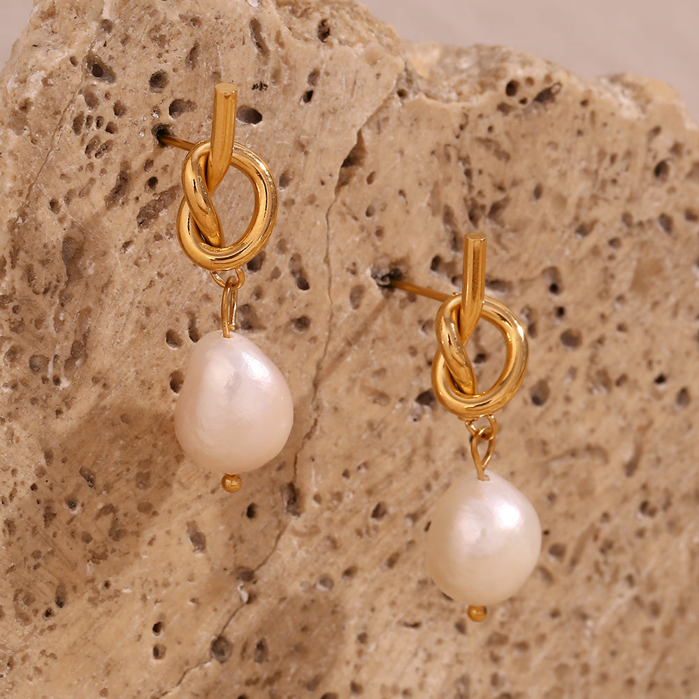 Micara - Perles Noueuses - Boucles d'oreilles