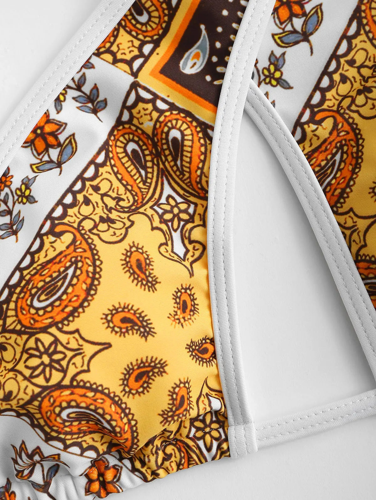 Bellachicha - Paisley-Blumenmuster - Hochgeschlossen - Sommer