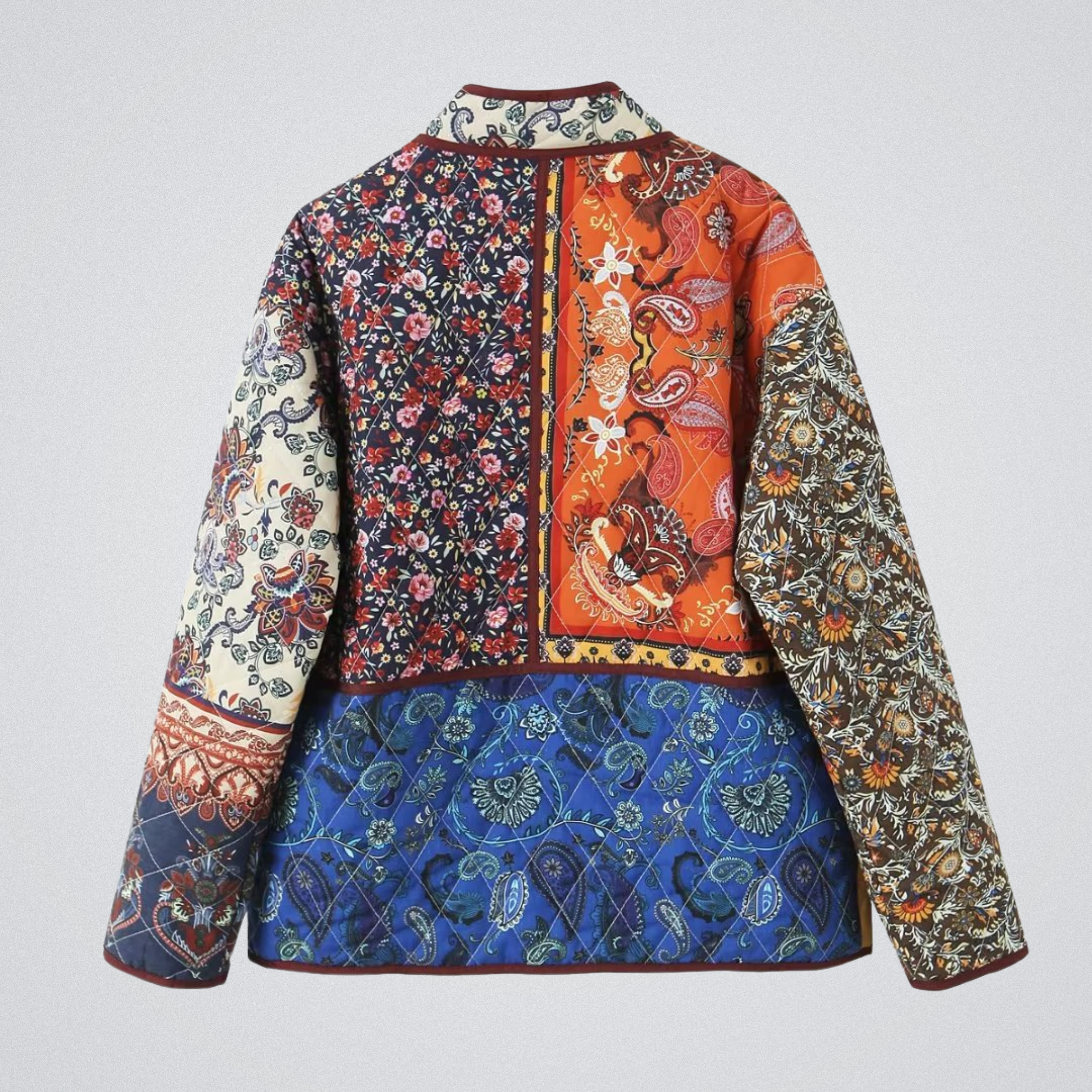 Veste matelassée imprimée vintage
