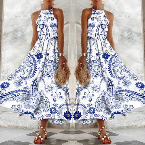 Gia - Stilvolles blaues Kleid
