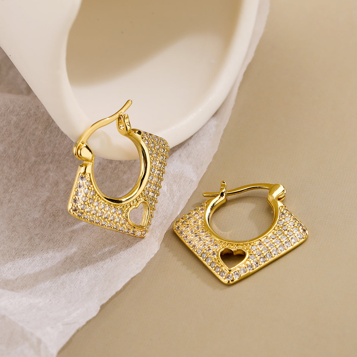 Micara - Flair Hearts - boucles d'oreilles