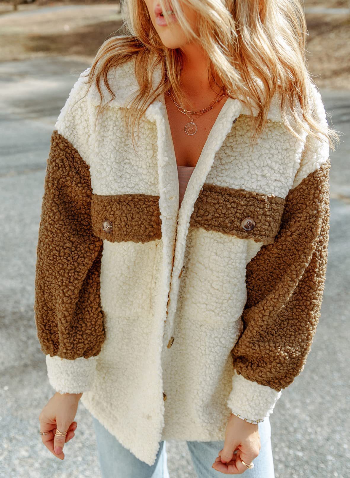 Bouleau | Manteau en laine à manches longues pour femme