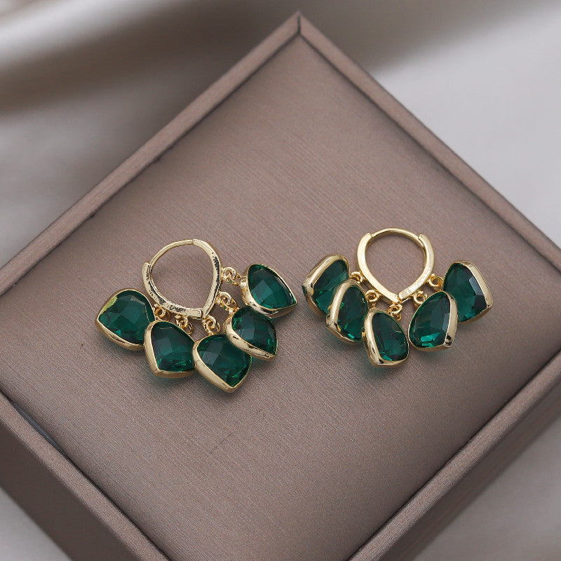 Micara - Emerald Glitz - boucles d'oreilles