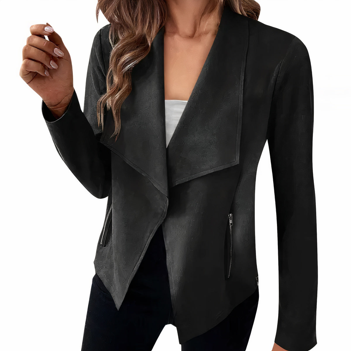 Blazer en daim pour femme - Saskia