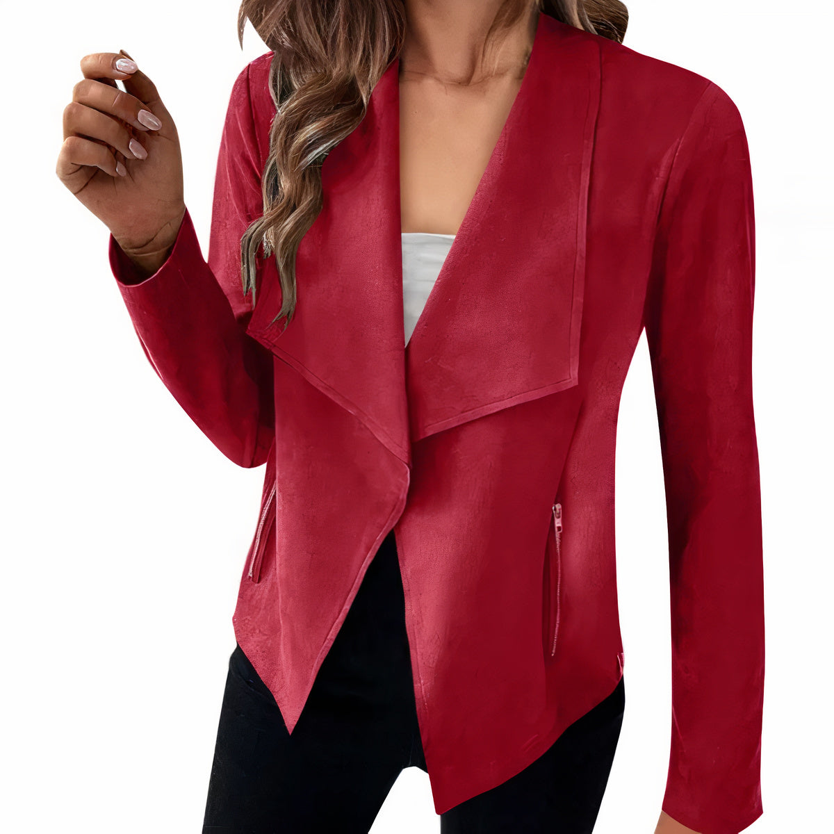 Blazer en daim pour femme - Saskia