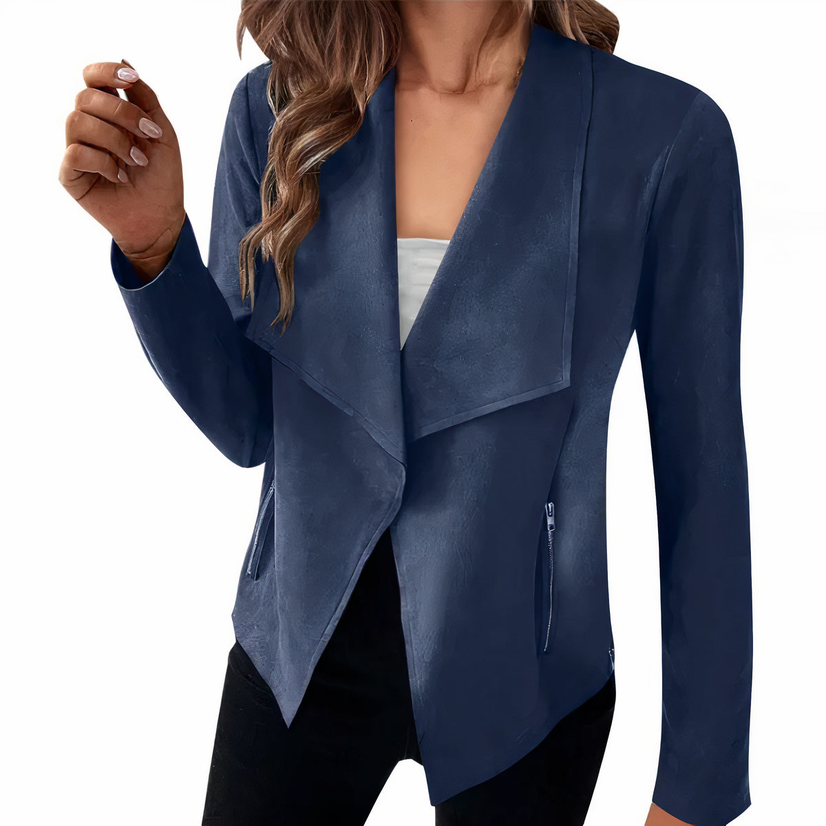 Blazer en daim pour femme - Saskia
