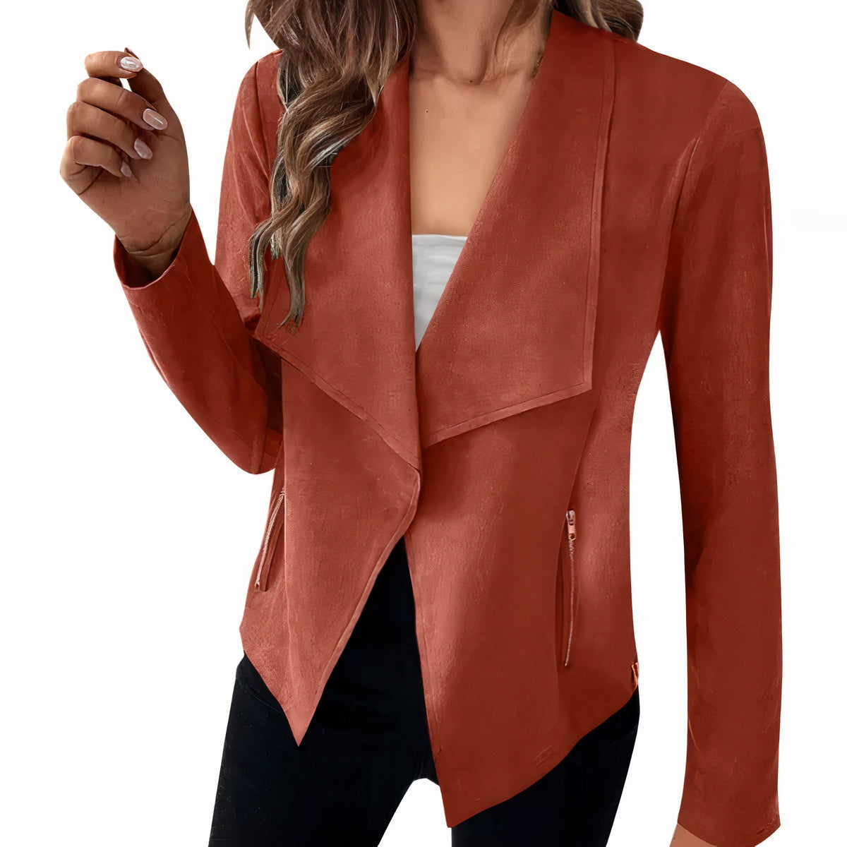 Blazer en daim pour femme - Saskia