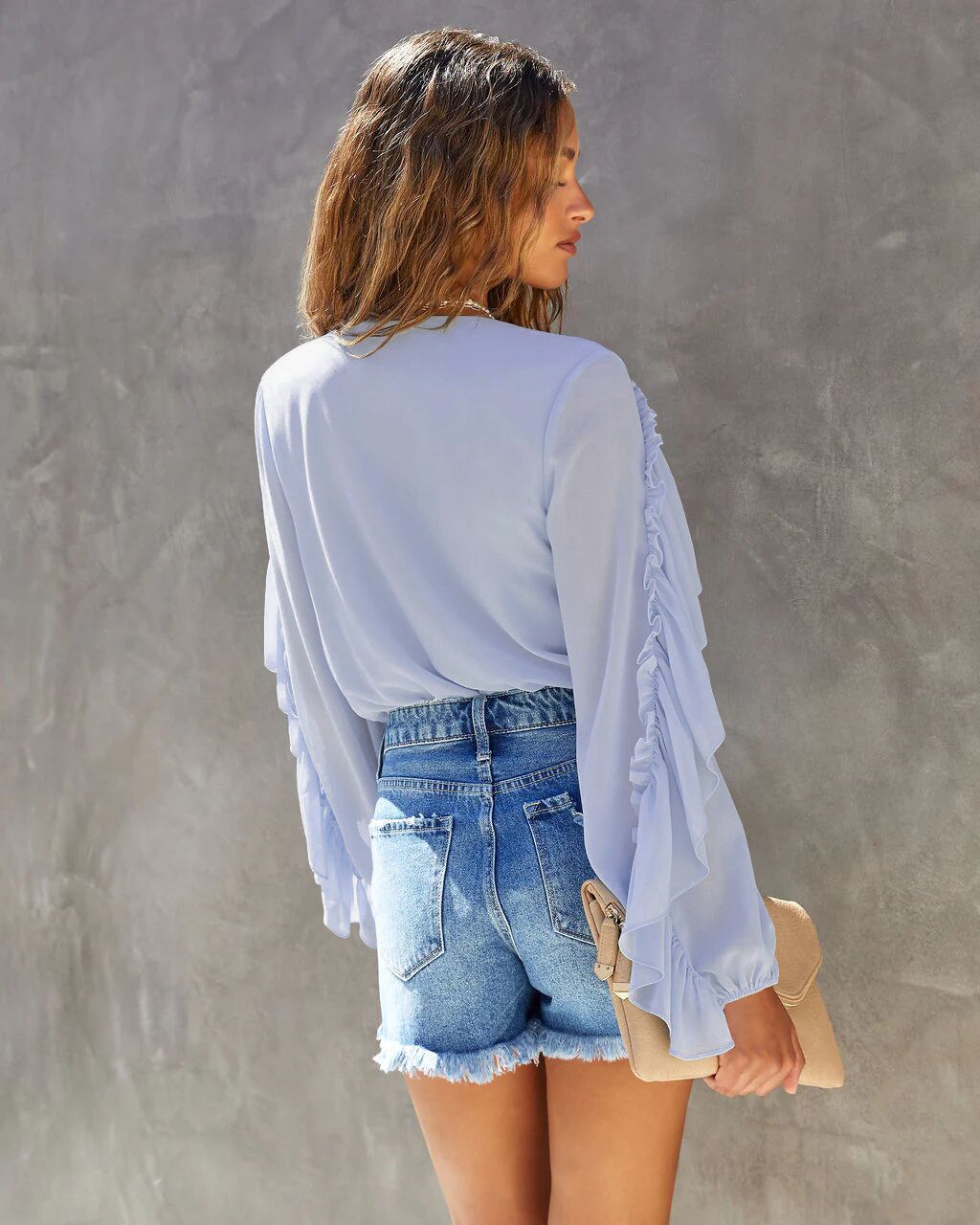 Bellachicha - Eleganter Bluse mit Rüschen