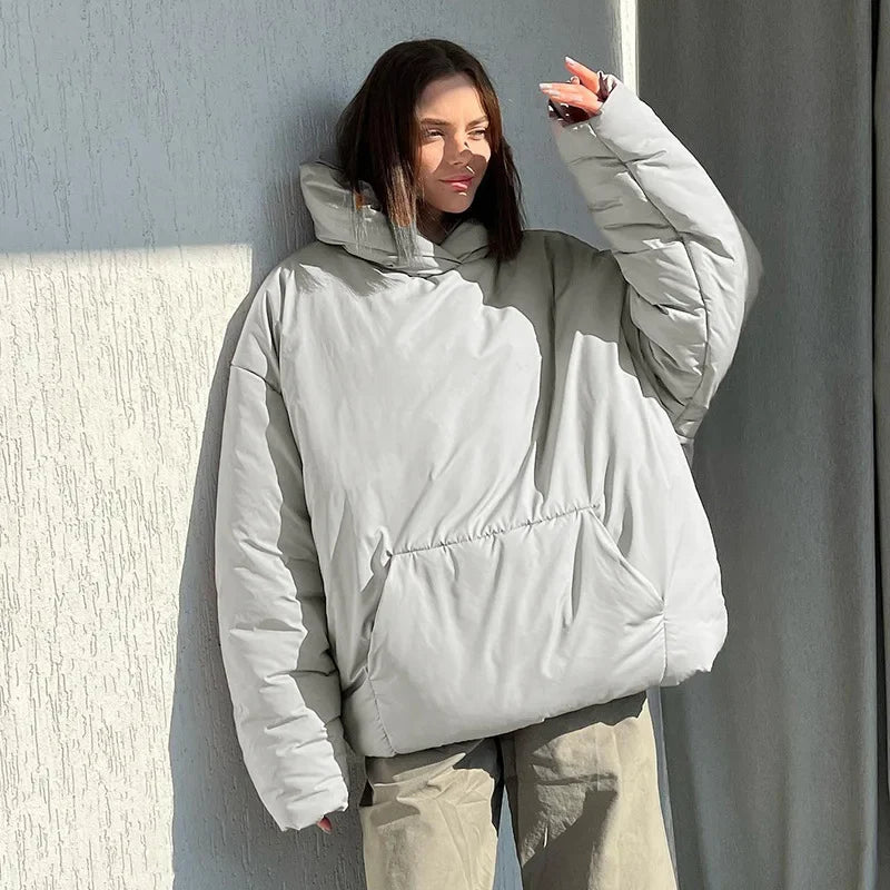 Anne | Veste d'hiver pour femme avec capuche et poches 