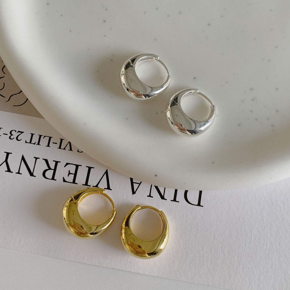 Micara - Créoles Lunaires - Boucles d'oreilles
