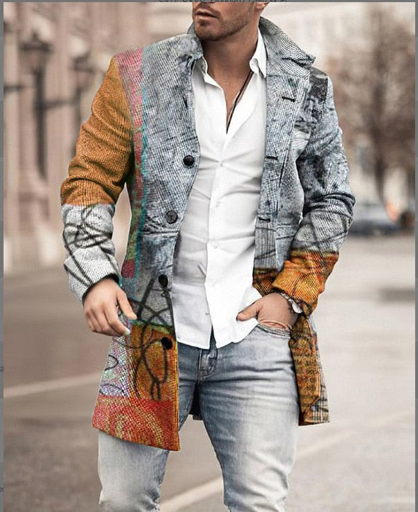 Veste d'extérieur coupe-vent pour homme