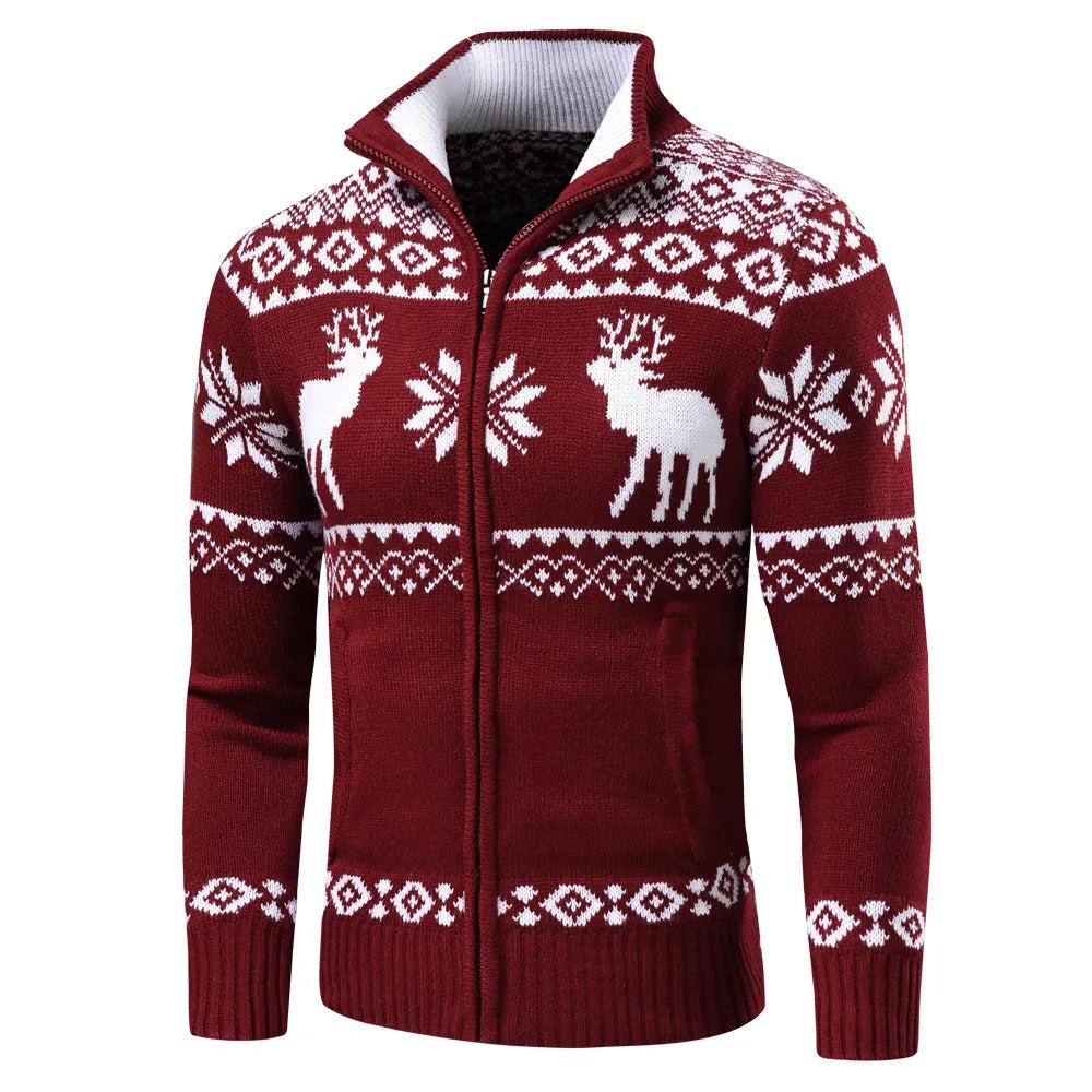 Carter™ - Gilet zippé à motif de Noël