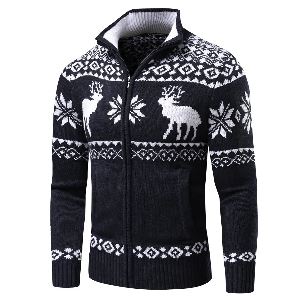 Carter™ - Gilet zippé à motif de Noël