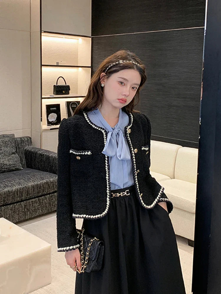 Emelda - Blazer en tweed - Style vintage français