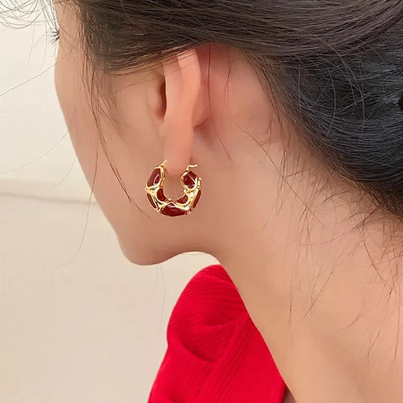Micara - Mosaïque Sienne - Boucles d'oreilles