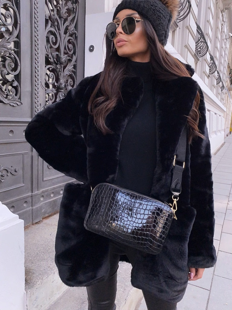 Yvanya | Veste en fausse fourrure pour l'hiver