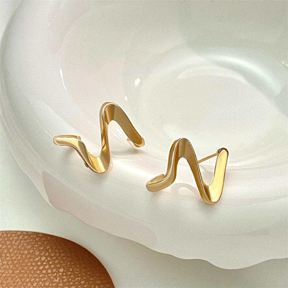 Micara - Gouttes en zigzag - boucles d'oreilles