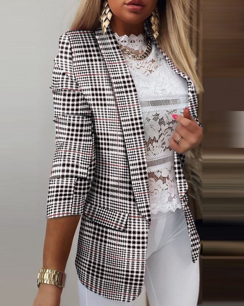 Klara | Lässige mode krawatten-blazer