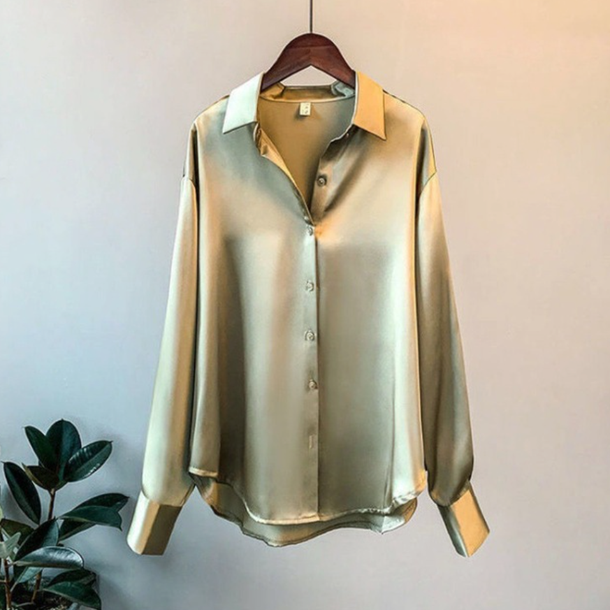Bellachicha - Lässige Satin Musselin Bluse