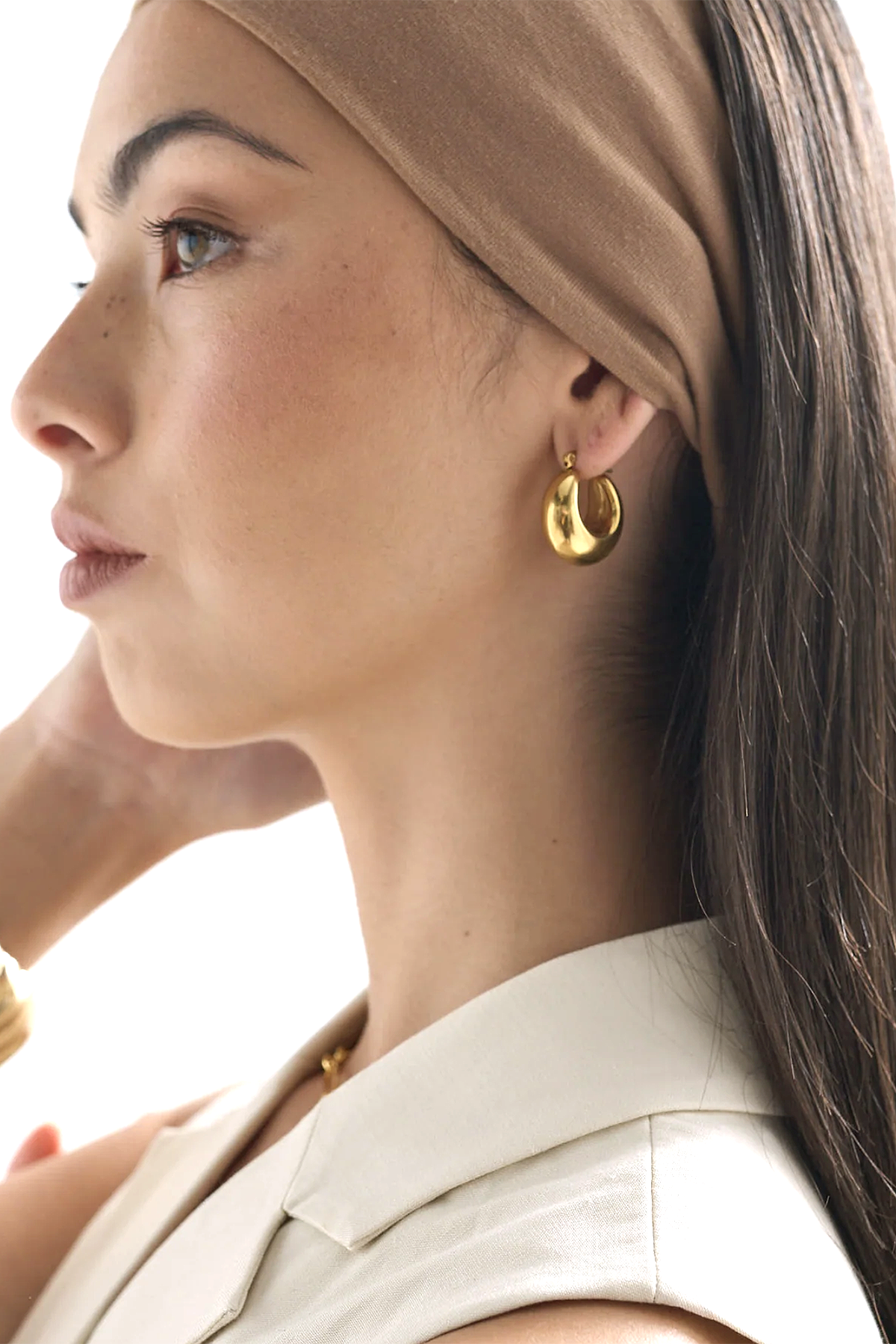 Boucles d'oreilles créoles « Forte »