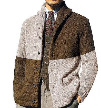 Timothy – cardigan rétro vintage pour homme