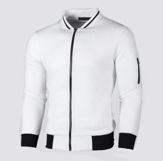 Keda - sweat-shirt homme avec zip et col montant