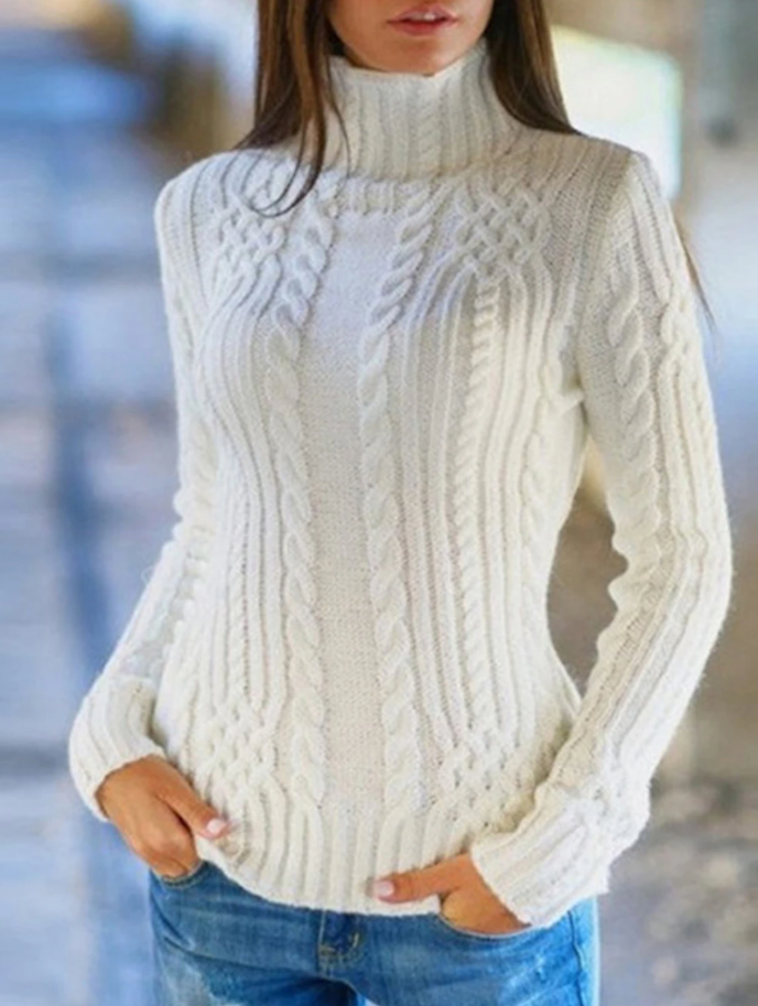 Zuzanna - Pull col roulé élégant pour femme