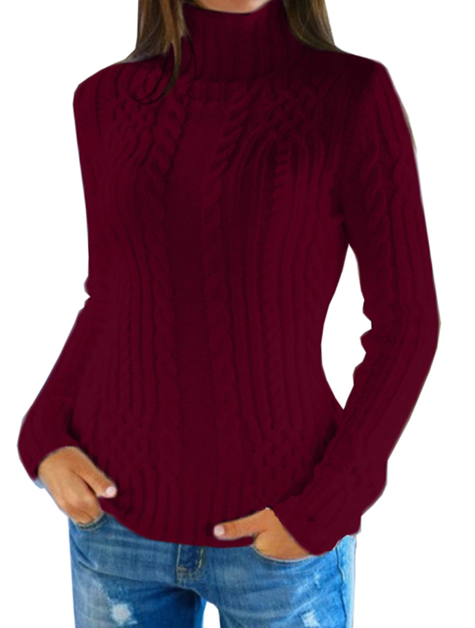 Zuzanna - Pull col roulé élégant pour femme