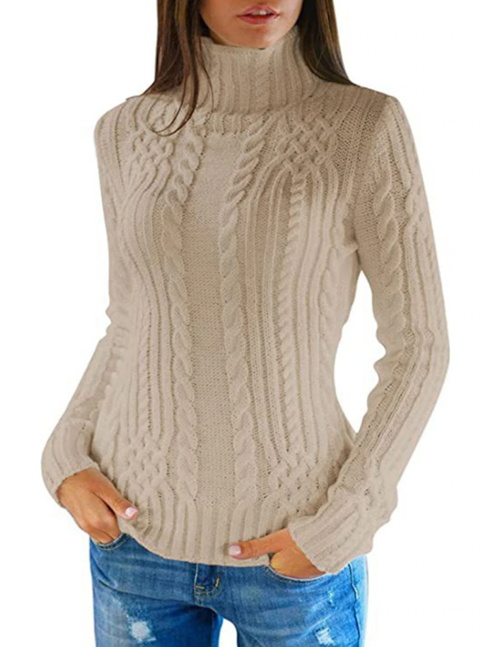 Zuzanna - Pull col roulé élégant pour femme