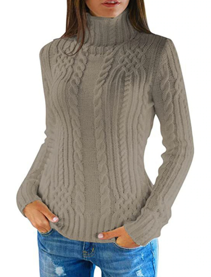 Zuzanna - Pull col roulé élégant pour femme