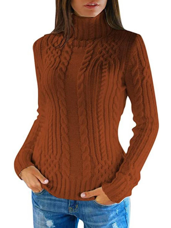 Zuzanna - Pull col roulé élégant pour femme
