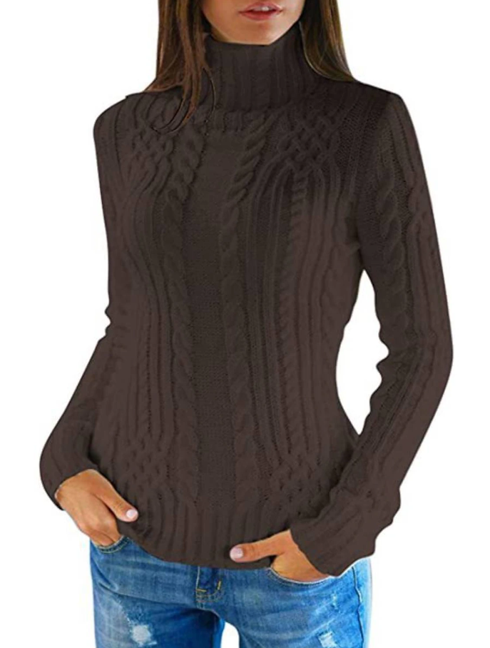 Zuzanna - Pull col roulé élégant pour femme