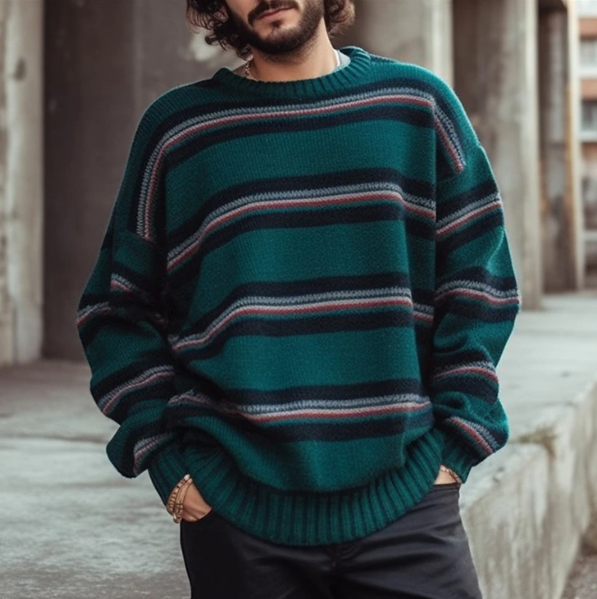Rafferty – Sweat à capuche arc-en-ciel pour homme