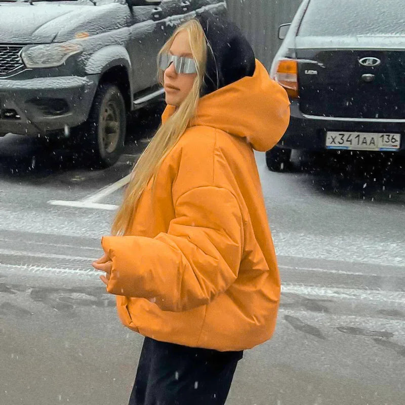 Anne | Veste d'hiver pour femme avec capuche et poches 