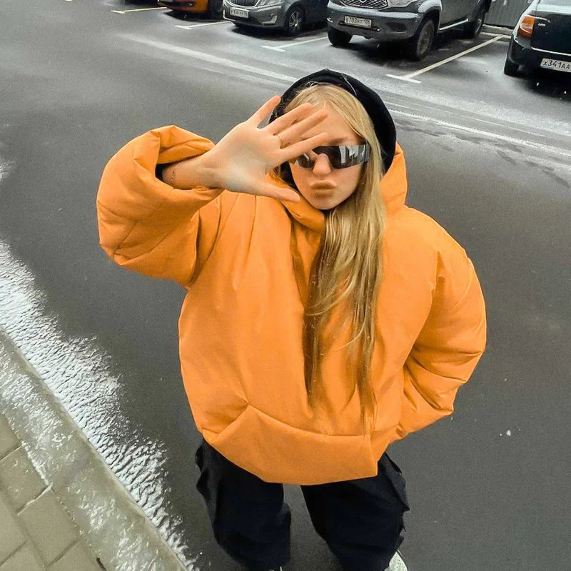 Anne | Veste d'hiver pour femme avec capuche et poches 